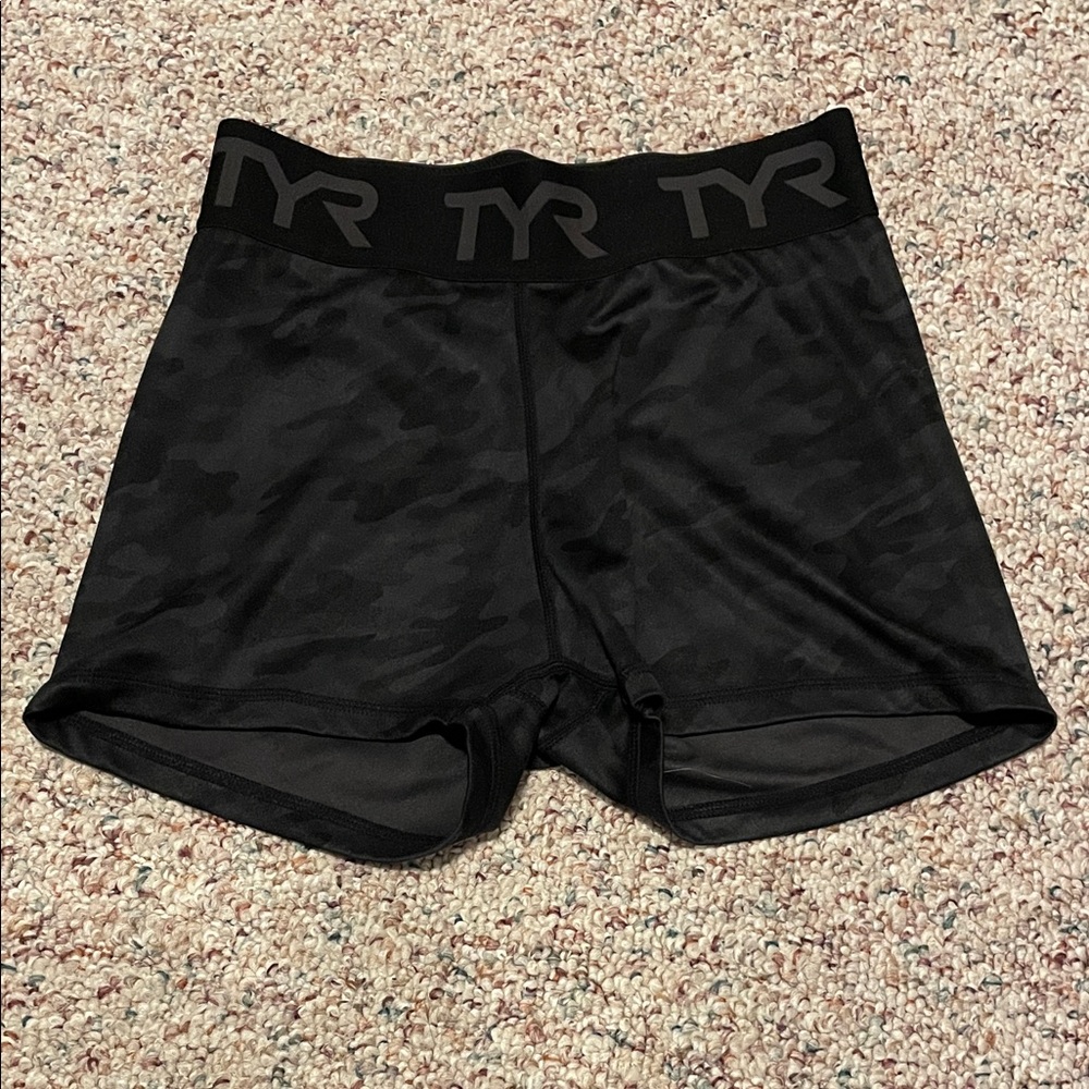 TYR Women’s Black Camo Training Shorts